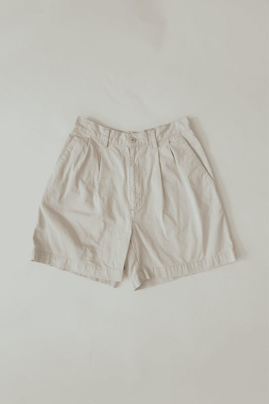 90s Vintage Gap Beige High Waist Shorts Size 8 - oh-eco