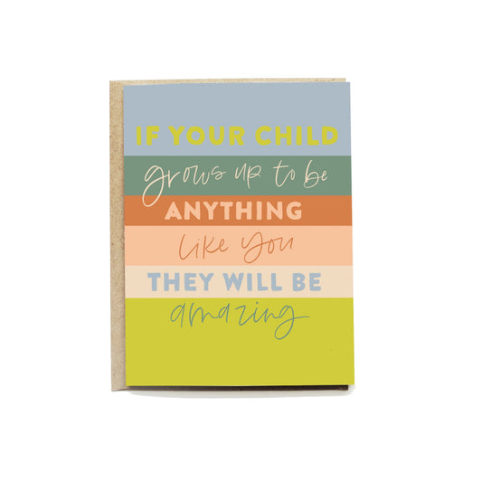 Amazing Parents Baby Greeting Card - oh-eco