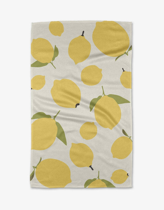Sunny Lemons Tea Towel - oh-eco