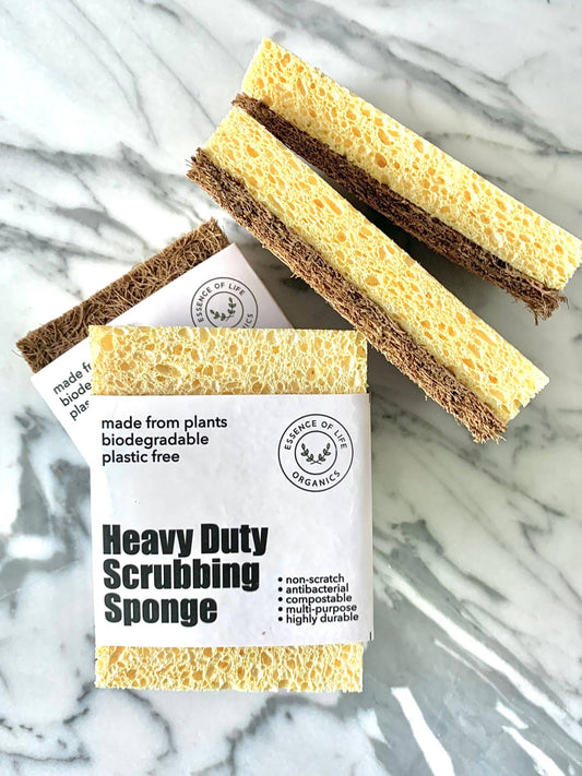100% Plant-Based Heavy Duty Scrubbing Sponge - oh-eco