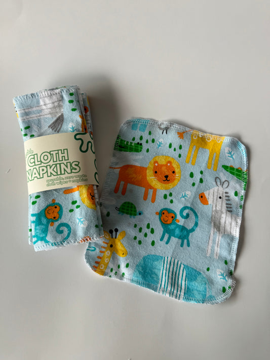 Reusable Cloth Napkins + Wipes