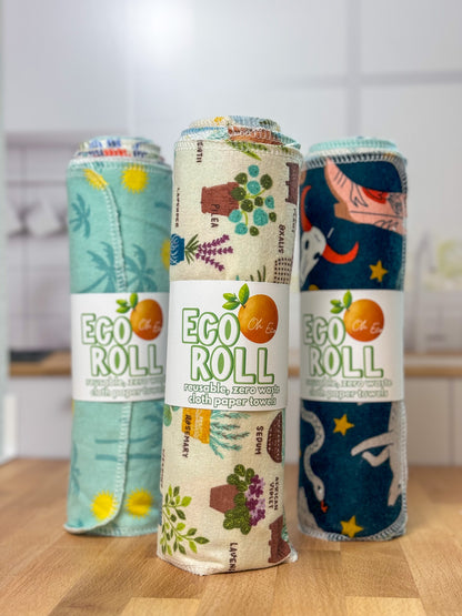 12 Pack Eco Rolls - Reusable Paper Towels