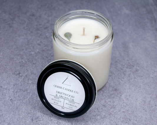 Driftwood & Argan Oil Candle - oh-eco