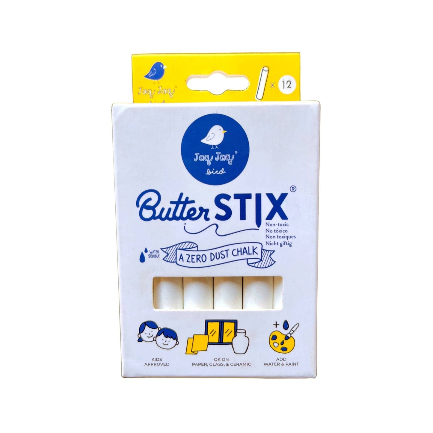 Dustless Cream Chalk - ButterStix® - oh - eco