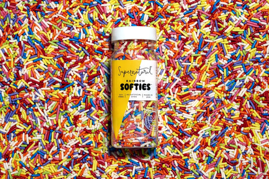 Dye-Free Rainbow Softies Sprinkles (Corn-Free) - oh-eco