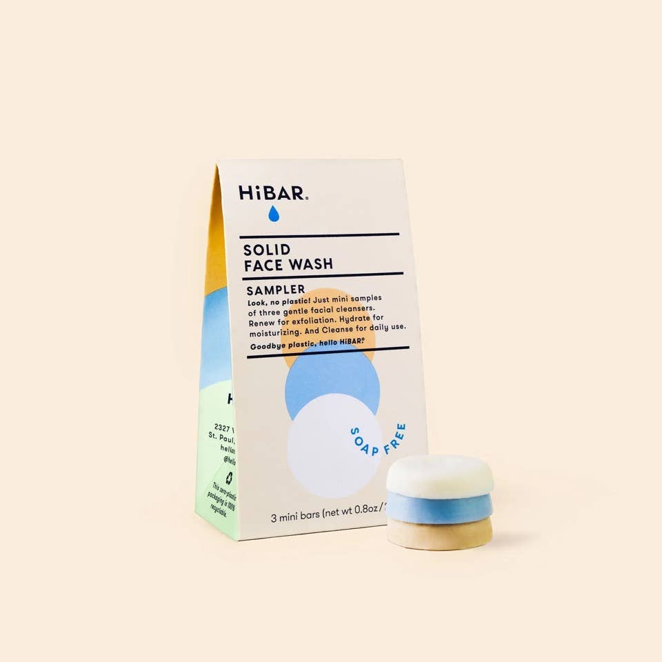 HiBAR Face Wash Sampler Pack - oh-eco