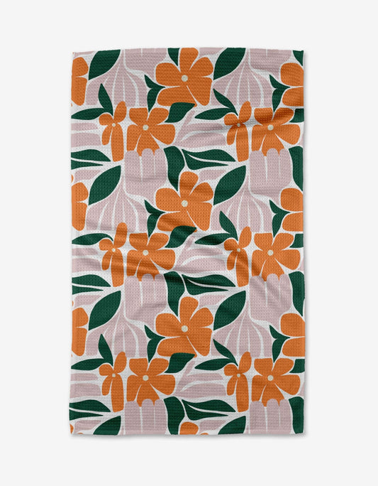 Modern Floral Tea Towel - oh-eco