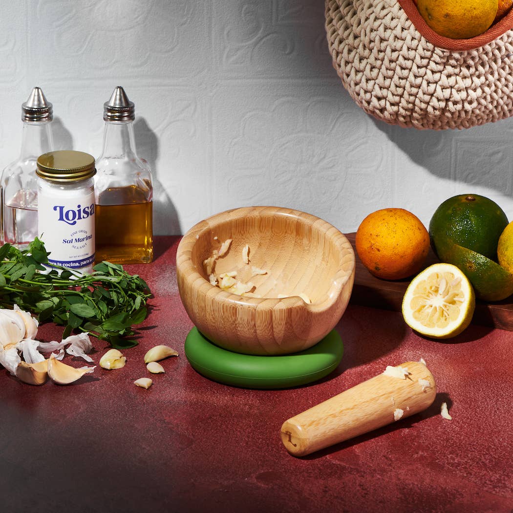 Mortar y Pestle - Bamboo - oh-eco