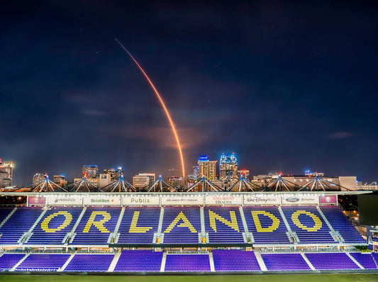 Orlando City SpaceX Rocket Launch Print by Steven Madow - oh-eco
