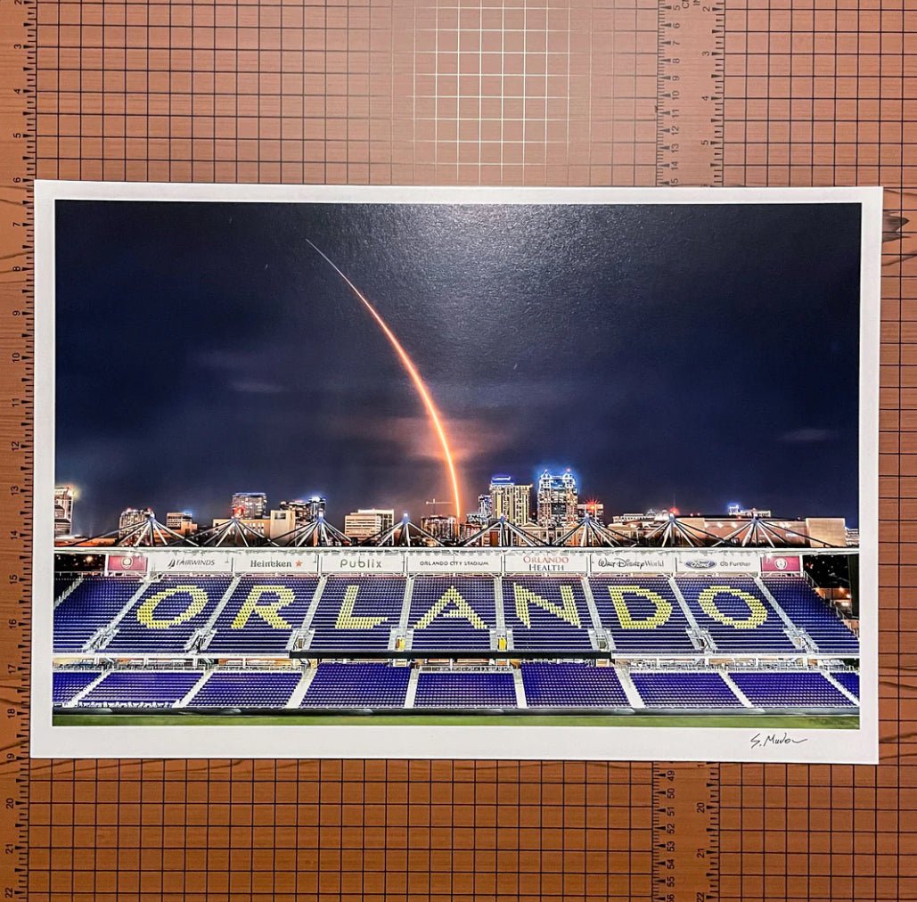 Orlando City SpaceX Rocket Launch Print by Steven Madow - oh-eco