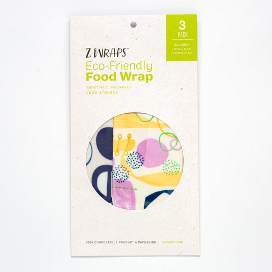3-Pack Reusable Food Wrap in Natures Music/Circle Up